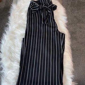 Forever 21 black/Ivory wide leg pants
